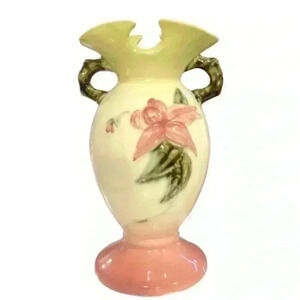 Vintage Hull Pottery Ewer Wonderland Pattern Medium Size Vase